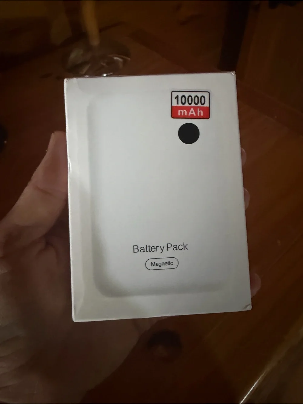 Magnetic 10000 mAh Black Battery Pack Portable Power Bank